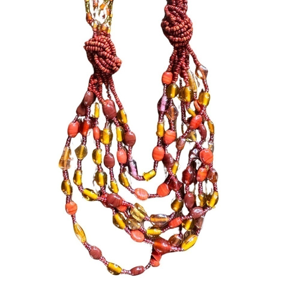 17 Inch Bead Necklace (Like New - Great Condition) ❤️💛🧡 - Picture 7 of 9